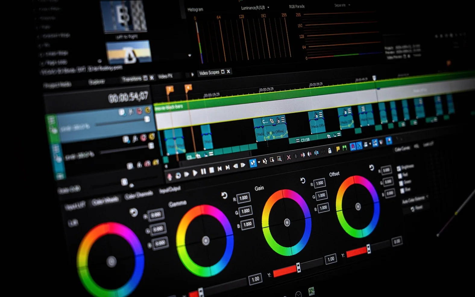 Computer, software and editing